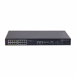 Dahua Technology ePoE DH-LR2218-16ET-240-V2 commutateur réseau Géré L2 Fast Ethernet (10/100) Connexion Ethernet, supportant l'alimentation via ce port (PoE) Noir