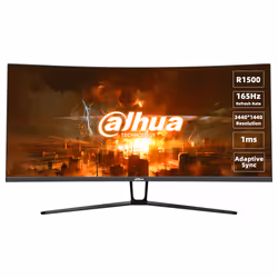 Dahua Technology LM34-E330C, 86,4 cm (34"), 3440 x 1440 pixels, UltraWide Quad HD, LCD, 1 ms, Noir, Rouge