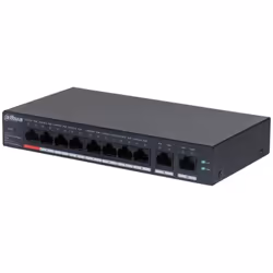 Dahua Technology DH-CS4010-8GT-110, Géré, L2, Gigabit Ethernet (10/100/1000), Connexion Ethernet, supportant l'alimentation v ...