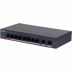 Dahua Technology DH-CS4010-8ET-110, Géré, L2, Fast Ethernet (10/100), Connexion Ethernet, supportant l'alimentation via ce po ...