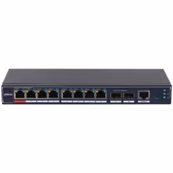 Dahua Technology PoE SG4010P-2F Géré L2 Gigabit Ethernet (10/100/1000) Connexion Ethernet, supportant l'alimentation via ce port (PoE) Noir