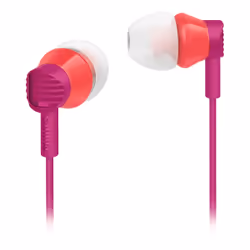 Philips Écouteurs intra-auriculaires SHE3800PK/00, Avec fil, 10 - 22000 Hz, Musique, 11,5 g, Écouteurs, Rose