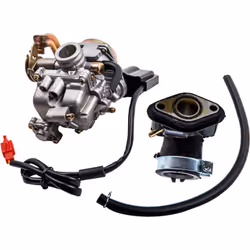 Carburettor with Intake Manifold for REX RS 400/450/460 GY6 60cc 50ccm for ATV Motorcycle Scooter Application pour (véhicules ...