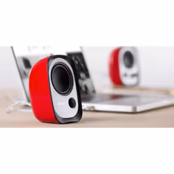 Edifier R12U haut-parleur Noir, Argent, Rouge Avec fil 4 W