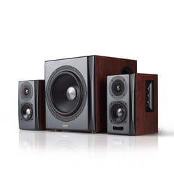 Edifier S350DB set d'enceintes 150 W Universel Noir, Bois 2.1 canaux 80 W Bluetooth
