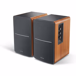 Edifier R1280Ts, 2-voies, 1.0 canaux, Avec fil, 42 W, 6 Ohm, Gris, Bois