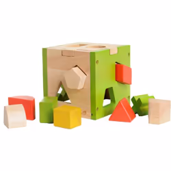 EverEarth Shape Sorter, 1 an(s), Hêtre, Multicolore