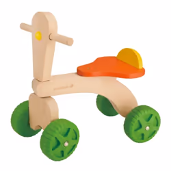 EverEarth Tricycle, 4 roue(s), Bois, Vert, Orange, Bois, Jaune