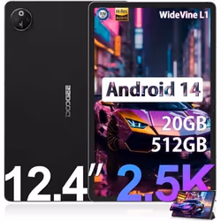 Tablette Tactile DOOGEE T30 MAX WIFI12 pouces Écran 2.5KRAM 20 Go ROM 512 Go Android 1410800mAh/33WDual 4G TUV Tablette PC