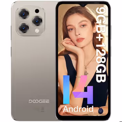 DOOGEE N55 smartphone 6.56 pouce HD+ 90Hz IPS téléphone portable Android 14 9Go + 128Go batterie 5150 mAh caméra 13MP + 8MP