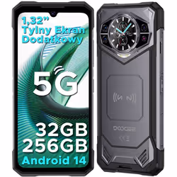 Smartphone Robuste 5G DOOGEE S200 WIFI 12Go + 256Go 68 FHD 10100mAh/33W Android 14 100MP IP68 Téléphone NFC/GPS - Gris