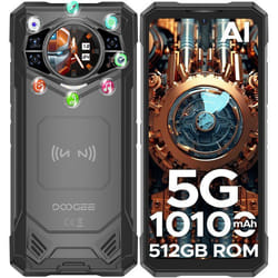 DOOGEE S200X Téléphone Portable Débloqué 5G DDR5 32+512Go Caméra 100MP 672FHD+ 120Hz Batterie 10100mAh/33W Smartphone NFC/WiFi6
