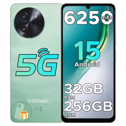 Smartphone 5G DOOGEE Note 59 Pro Android 1532Go+256Go6250mAh Telephone Portable écran 6.75 120Hz16MP/NFC/Dual SIM - Vert