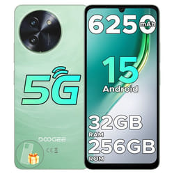 Smartphone 5G DOOGEE Note 59 Pro Android 1532Go+256Go6250mAh Telephone Portable écran 6.75 120Hz16MP/NFC/Dual SIM - Vert
