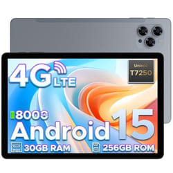 DOOGEE TAB G6 Tablette Tactile 11 Android 15 30 Go+256 Go Batterie 8000 mAh Caméra 13 MPFace ID WIFI/Dual SIM Tablet - Gris