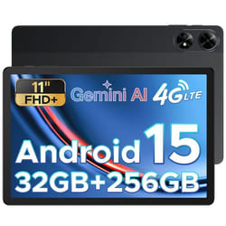 Tablette tactile DOOGEE TAB G6+ Android 15 Unisoc T7280 Batterie 8000mAh 11 pouce ips 90Hz 32Go+ 256Go Widevine L1/Dual SIM - Noir