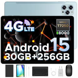 DOOGEE TAB G6 Tablette Tactile Avec clavier et stylet 11 Android 15 30Go+256Go 8000mAh13 MP/Face ID WIFI/Dual SIM Tablet - Bleu