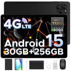 DOOGEE TAB G6 Tablette Tactile Avec clavier et stylet 11 Android 15 30Go+256Go 8000mAh13 MP/Face ID WIFI/Dual SIM Tablet - Noir