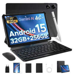 Tablette tactile 11 pouce DOOGEE TAB G6+ Avec clavier 9+24 Go étendue + 256 Go Android 15 - 8000mAh Widevine L1/Dual SIM PC - Noir