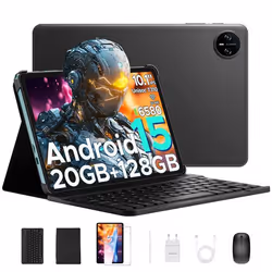 DOOGEE Tab A9 Pro Android 15 Tablette avec Clavier 10 20Go+128Go Quad Core Tablette Tactile WiFi 5G Double Haut-parleurs - No ...