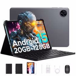 DOOGEE Tab A9 Pro Android 15 Tablette avec Clavier 10 20Go+128Go Quad Core Tablette Tactile WiFi 5G Double Haut-parleurs - Gr ...