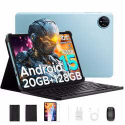 DOOGEE Tab A9 Pro Android 15 Tablette avec Clavier 10 20Go+128Go Quad Core Tablette Tactile WiFi 5G Double Haut-parleurs - Bl ...