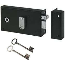 Serrure en applique horizontale à fouillot - YALE - YAH36D - Kaki - 2 Clés - Version Droite