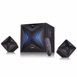 F&amp;D F550X, 2.1 canaux, 56 W, Noir, 1,5 m, 28 W, 130 - 20000 Hz