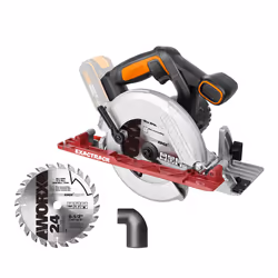 WORX WX530.9 scie circulaire portative 16,5 cm Aluminium, Noir, Orange 4900 tr/min