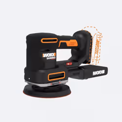 WORX WX820L.9, Ponceuse à disque, Noir, Jaune, 4000 tr/min, 10000 tr/min, Batterie, 20 V