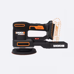 WORX WX820L.9 ponceuse portative Ponceuse à disque 10000 tr/min Noir, Jaune