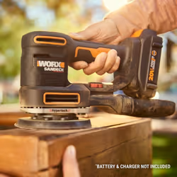 WORX WX820L.9 ponceuse portative Ponceuse à disque 10000 tr/min Noir, Jaune - Vue supplémentaire 5