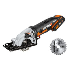 WORX WX527.9 scie circulaire portative 8,5 cm Aluminium, Noir, Orange