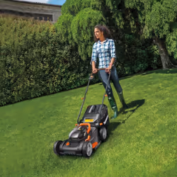 WORX WG743E tondeuse à gazon Batterie Noir, Orange