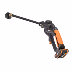 WORX WG620E Nettoyeur haute pression Compact Batterie 120 l/h Noir, Orange