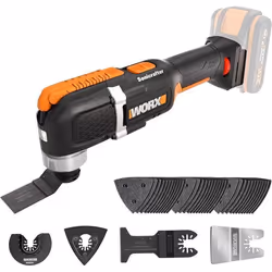 Outil oscillant multifonctions - WORX - WX696.9 - 20V - Changement de lame facile - Vitesse variable