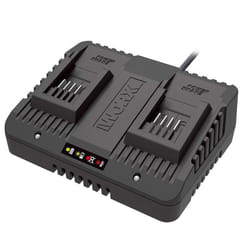 Chargeur double - WORX - WA3772 - Charge simultanée - Protection contre surcharges - Indicateur LED
