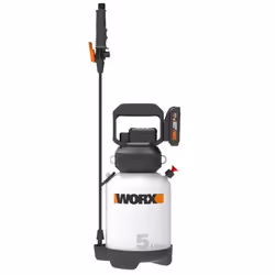 WORX WG829E.9, Pulvérisateur de jardin dorsal, 5 L, Noir, Blanc, 1,85 kg
