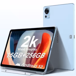 Tablette Tactile DOOGEE T20 104 Écran 2K / 8 Go + 7 Go de RAM étendue + 256 Go de ROM / Extension 1 To / TUV Rheinland - Bleu