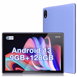 Tablette tactile DOOGEE U10 PC 10.1 pouce Android 13 9+128 Go Batterie 5060mAh Widevine L1 WiFi6 TUV SÜD - Violet