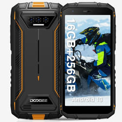 DOOGEE S41MAX Telephone portable 5.5 pouces Robuste Smartphone 16+256Go 6300mAh Android 13NFC déblocage du visage 13+8MP - Noir