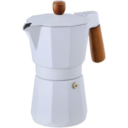 Cafetière naturally 6 tasses en aluminium blanc mat Bergner