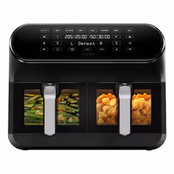 CHEFREE AFW20, Friteuse d’air chaud, 8 L, Double, Noir, Tactile, 2400 W