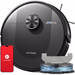 Ultenic D1O - Aspirateur robot laveur - Navigation de LDS - 120 mins d'Autonomie - 4000Pa Le robot aspirateur D1O offre une s ...