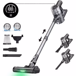 Proscenic P13 - Aspirateur Balai sans Fil Puissant 35000PA/400W, Autonomie 45 min, 1.2L Grand capacité, Multifonctions 6 en 1 ...