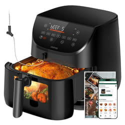 Friteuse électrique - AF500 - Ultenic - Écran Tactile - Fenêtre Visible - 1700W - 6.5L - Matériau Antiadhésif