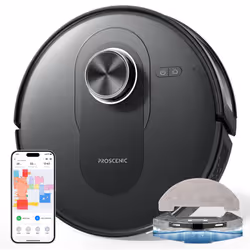 Proscenic Q8 - Aspirateur robot laveur - 4200Pa - 200 min d'autonomie - Navigation LiDAR - Contrôle par App & Google home & S ...