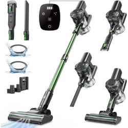 Vexilar Aspirateur Balai sans Fil V9PRO40KPA Aspirateur sans Fil Puissant 50 Minutes -Vert
