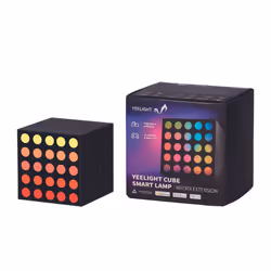 Yeelight Cube, Lampe de table intelligente, Wi-Fi/Bluetooth, Noir, Multicolore, 802.11b, 802.11g, Wi-Fi 4 (802.11n), 2,4 GHz