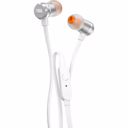 JBL T290, Avec fil, 20 - 20000 Hz, Appels/Musique, Casque, Argent